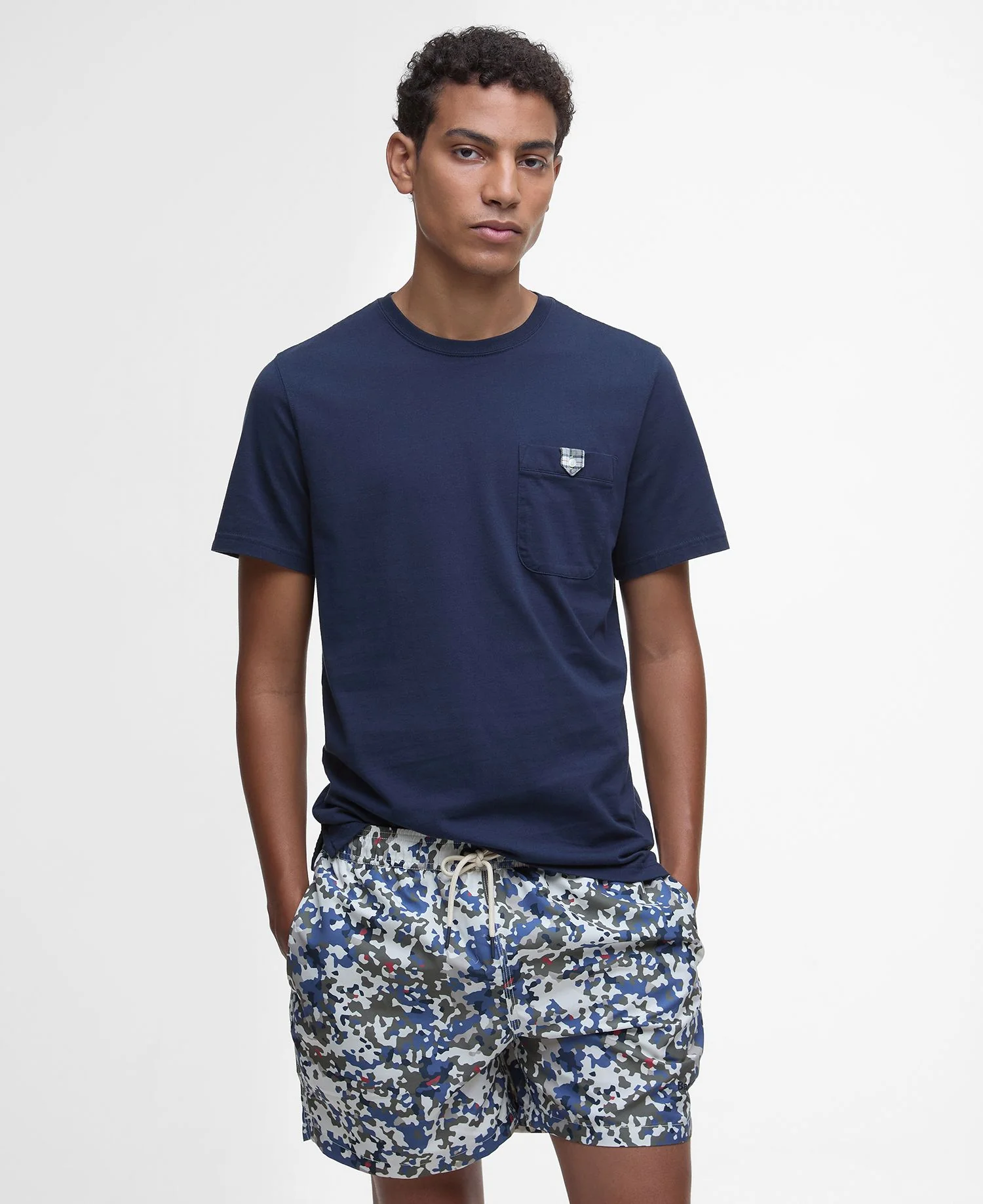 T-shirts korte mouw navy Barbour