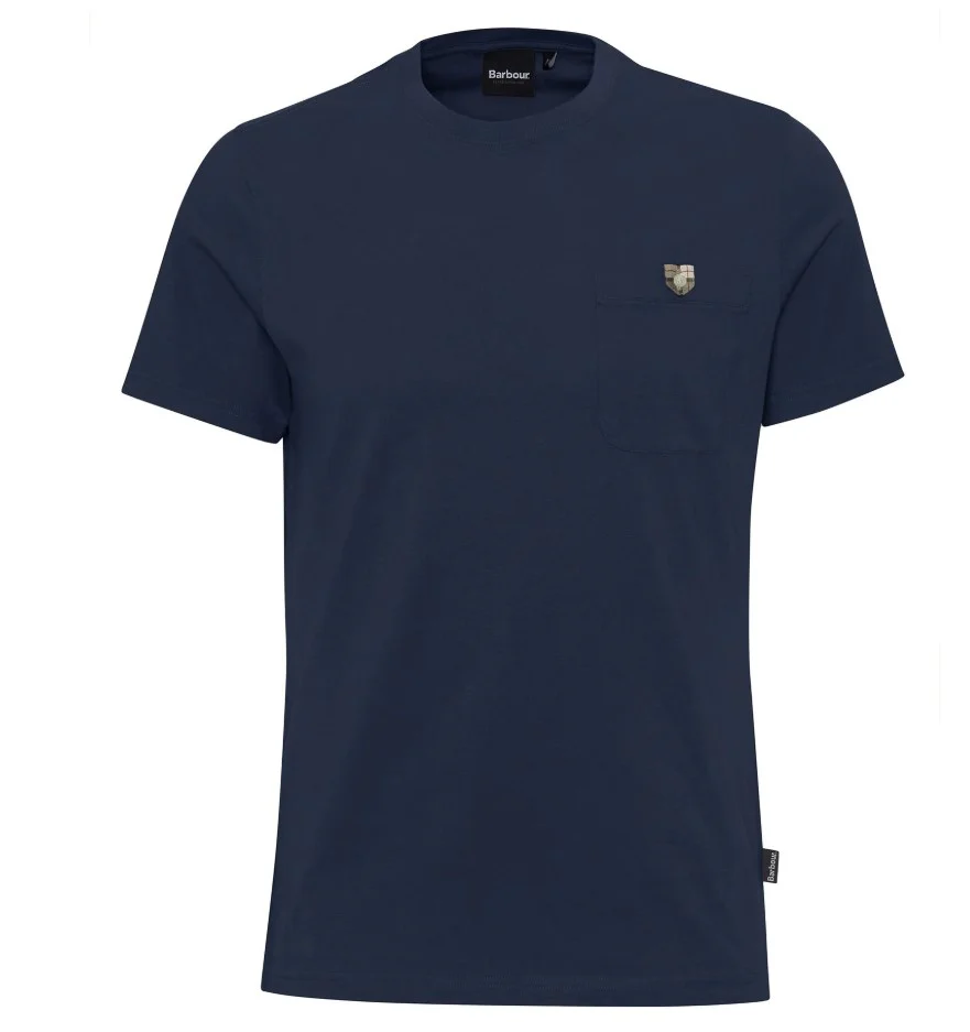 T-shirts korte mouw navy Barbour - Image 2