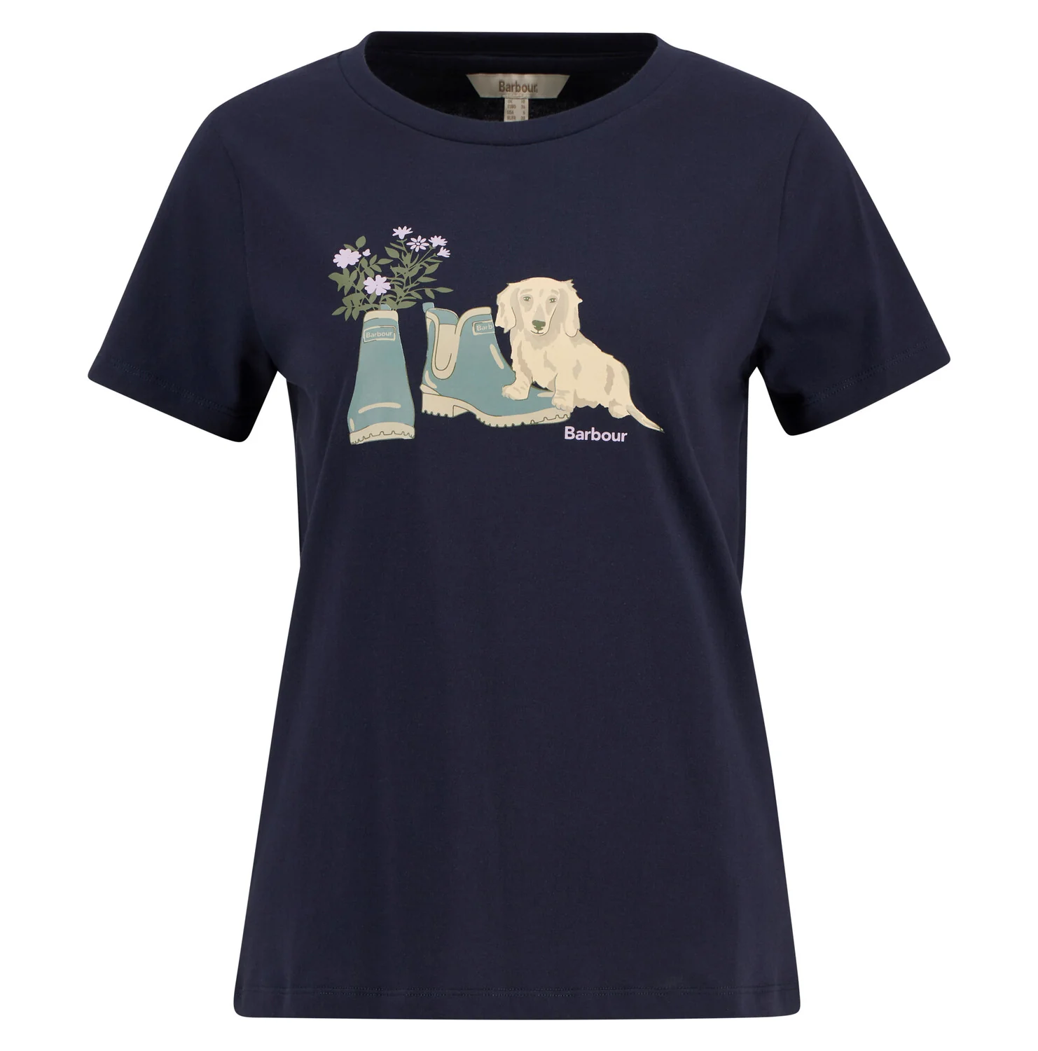 T-shirts korte mouw navy Barbour - Image 2