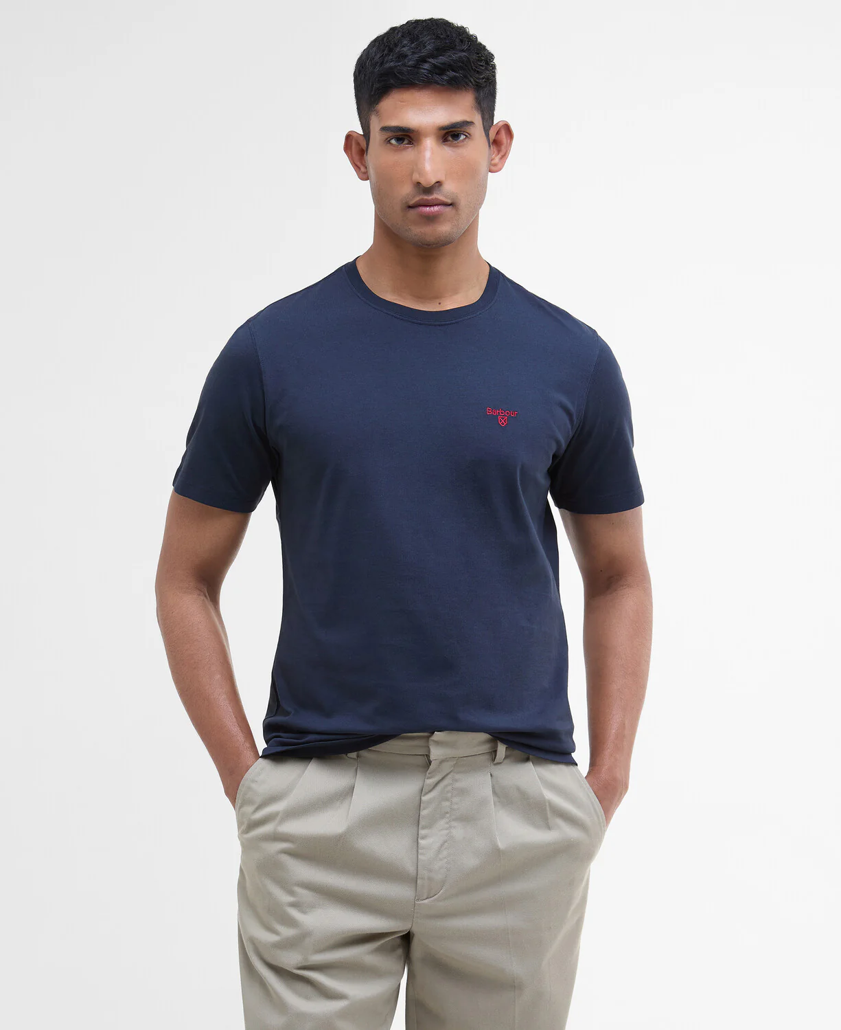 T-shirts korte mouw navy Barbour