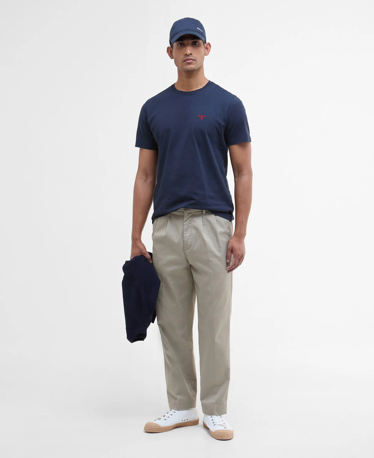 T-shirts korte mouw navy Barbour - Image 3