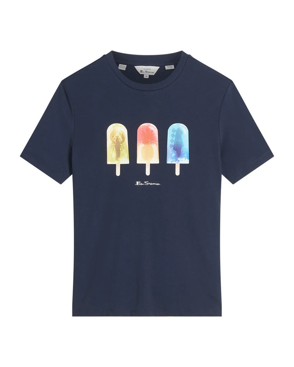 T-shirts korte mouw navy Ben Sherman