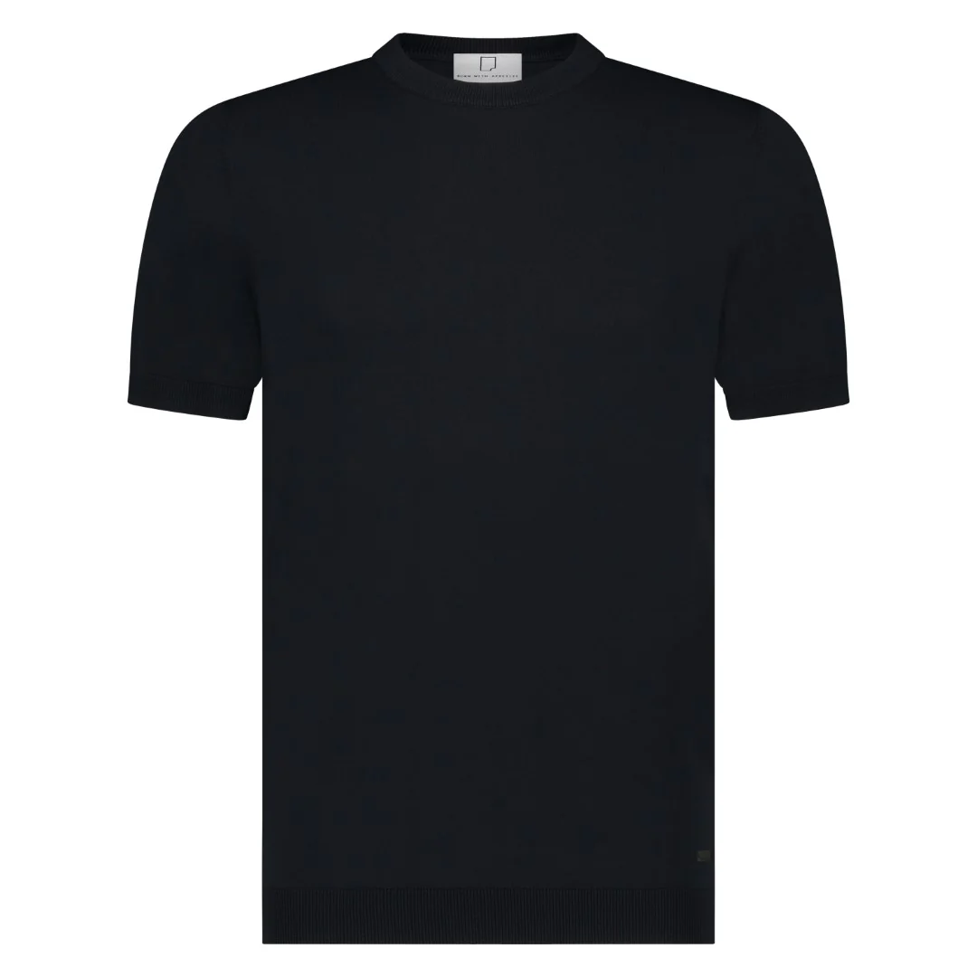 T-shirts korte mouw navy Born With Appetite