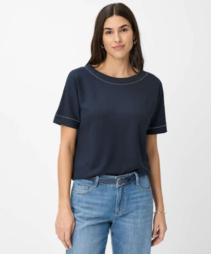 T-shirts korte mouw navy BRAX - Image 4