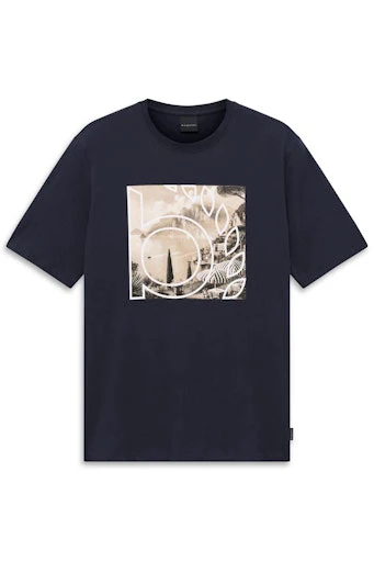 T-shirts korte mouw navy Bugatti
