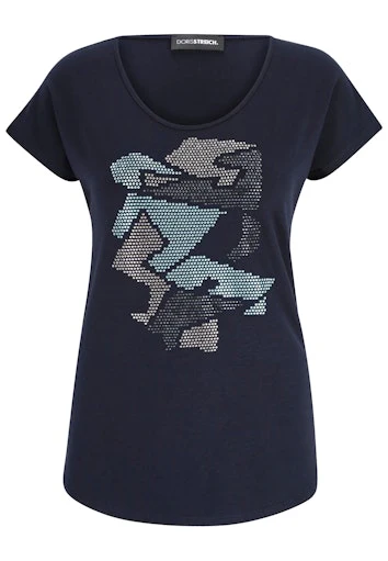 T-shirts korte mouw navy Doris Streich