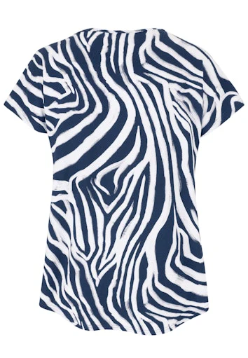 T-shirts korte mouw navy Doris Streich - Image 2