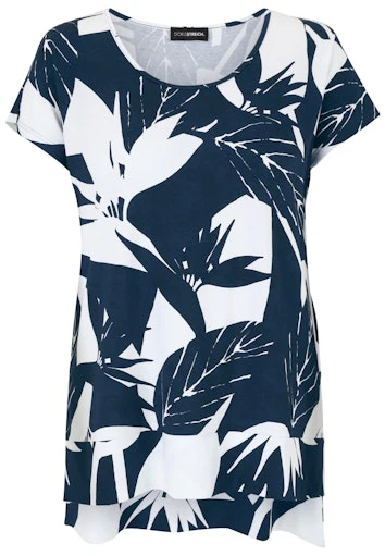 T-shirts korte mouw navy Doris Streich