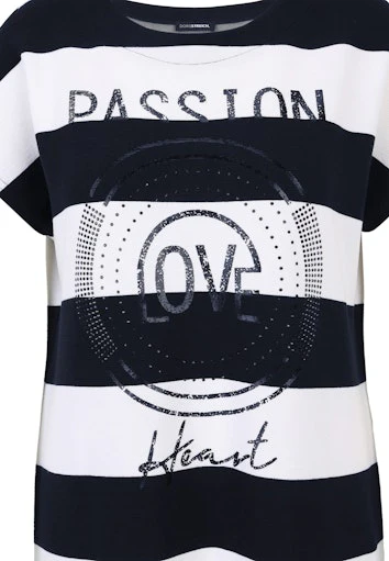 T-shirts korte mouw navy Doris Streich - Image 3