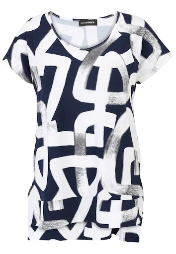 T-shirts korte mouw navy Doris Streich