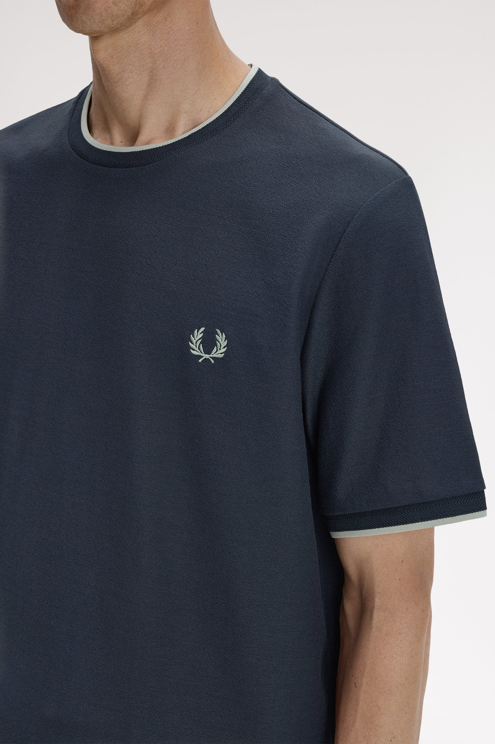T-shirts korte mouw navy Fred Perry - Image 2