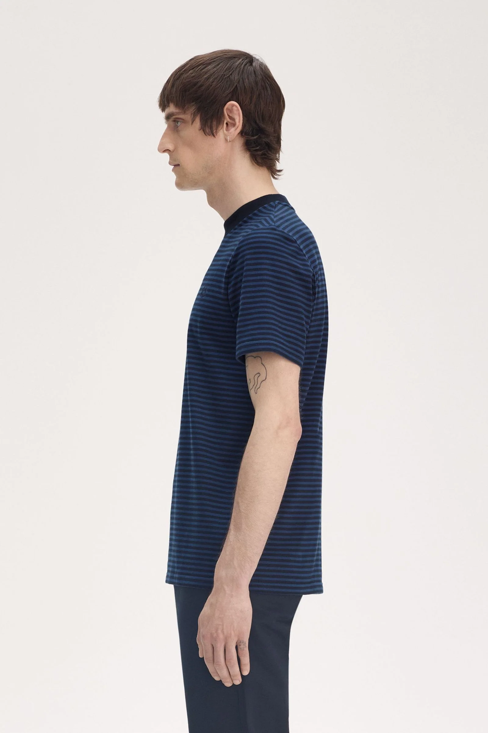 T-shirts korte mouw navy Fred Perry - Image 3