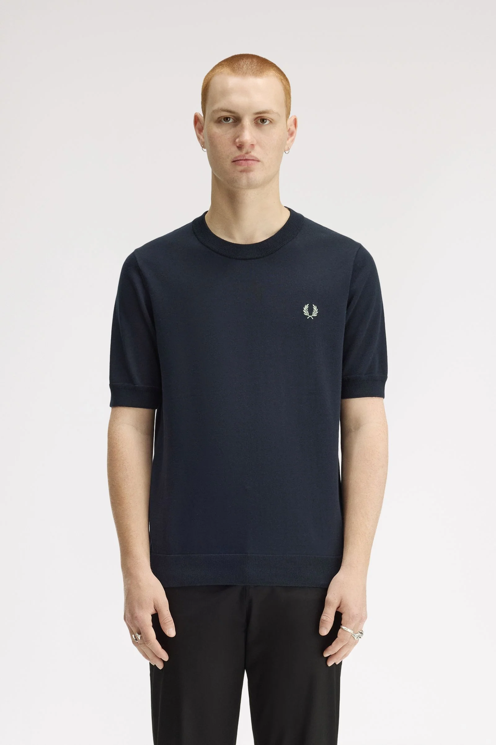 T-shirts korte mouw navy Fred Perry