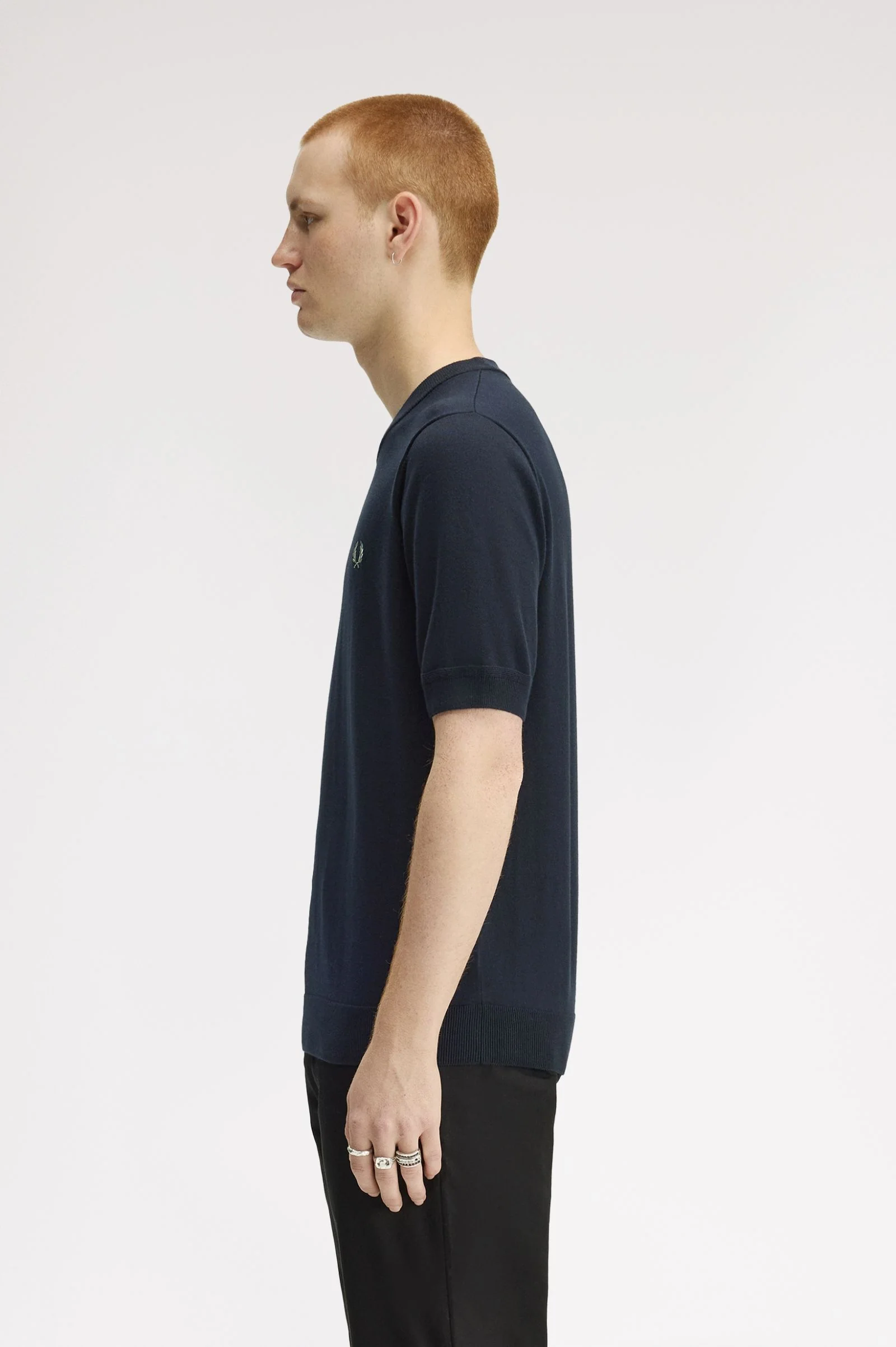 T-shirts korte mouw navy Fred Perry - Image 4