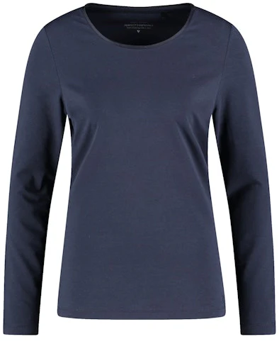 T-shirts lange mouw navy GERRY WEBER