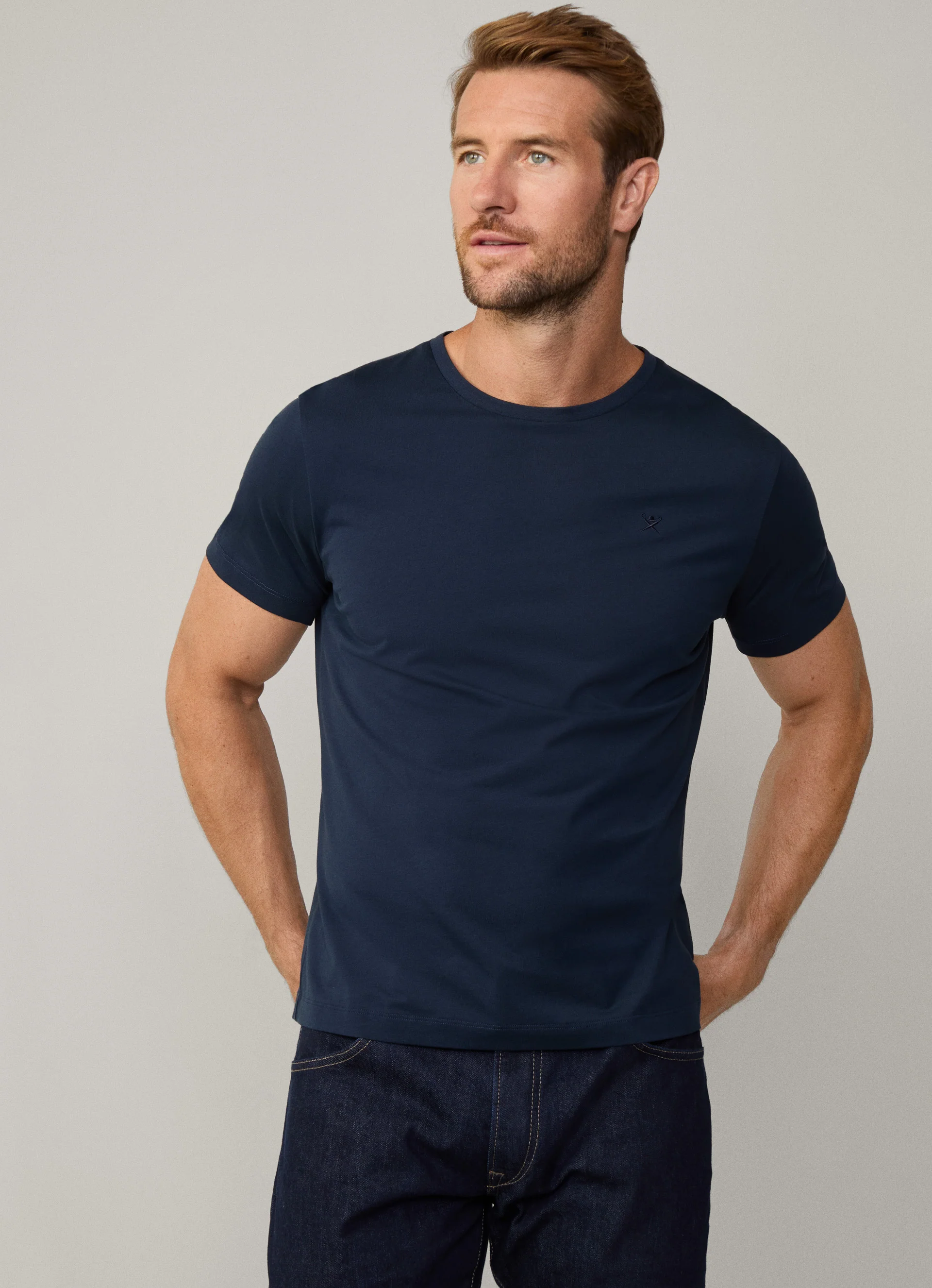 T-shirts korte mouw navy Hackett London