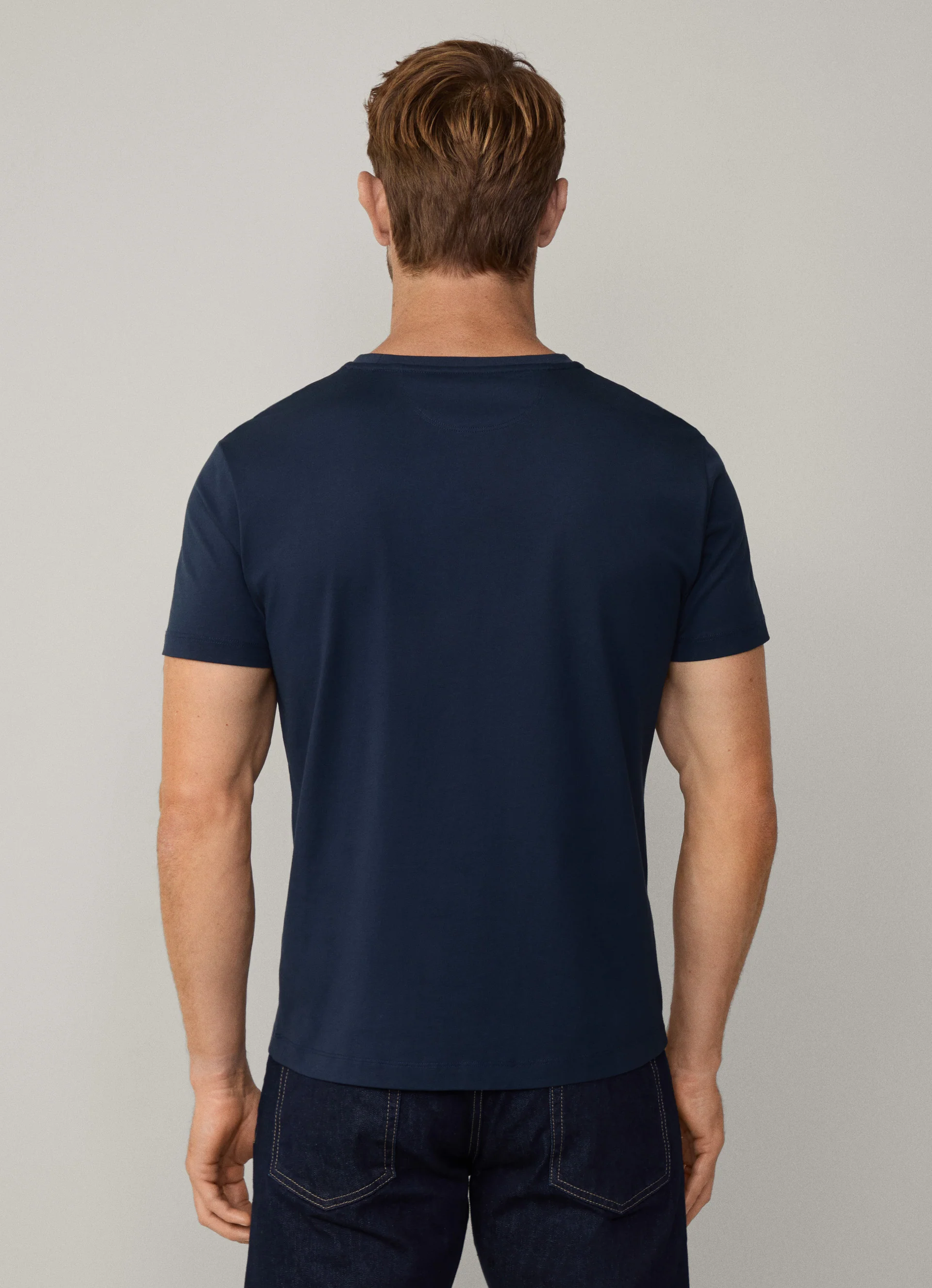 T-shirts korte mouw navy Hackett London - Image 5