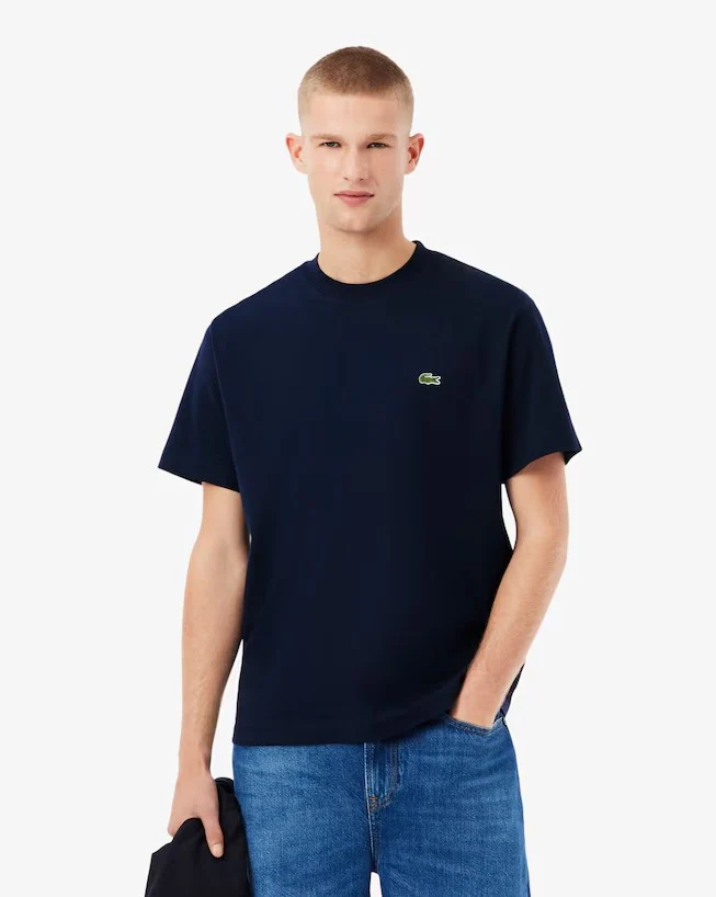 T-shirts korte mouw navy Lacoste