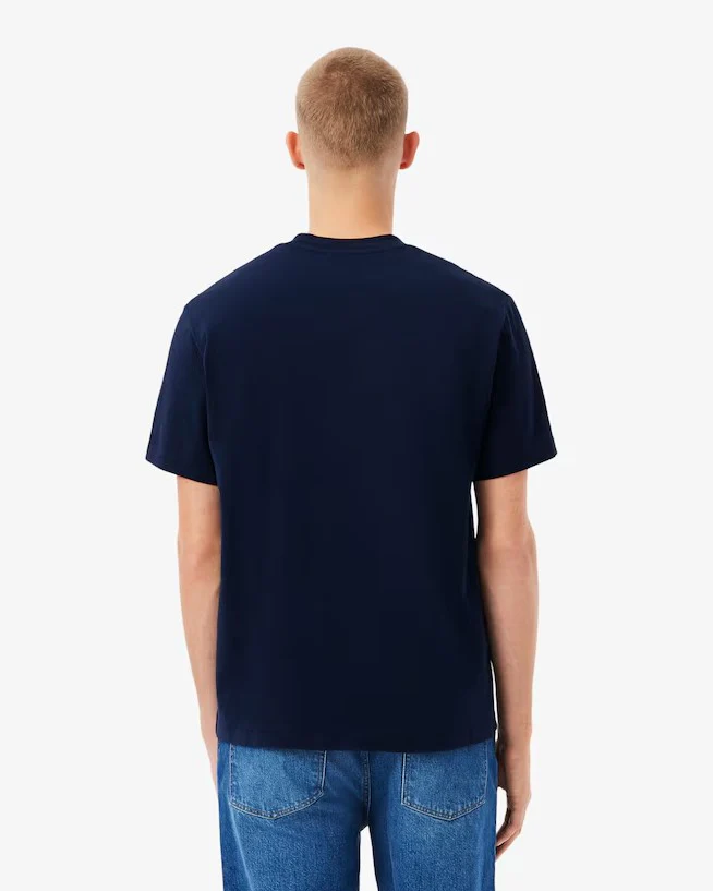 T-shirts korte mouw navy Lacoste - Image 4