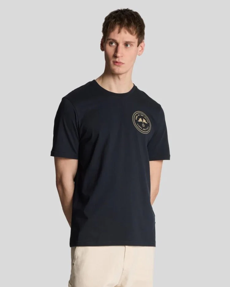 T-shirts korte mouw navy Lyle & Scott