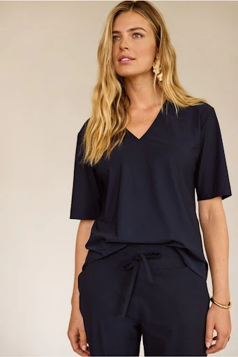 T-shirts korte mouw navy Studio Anneloes - Image 2