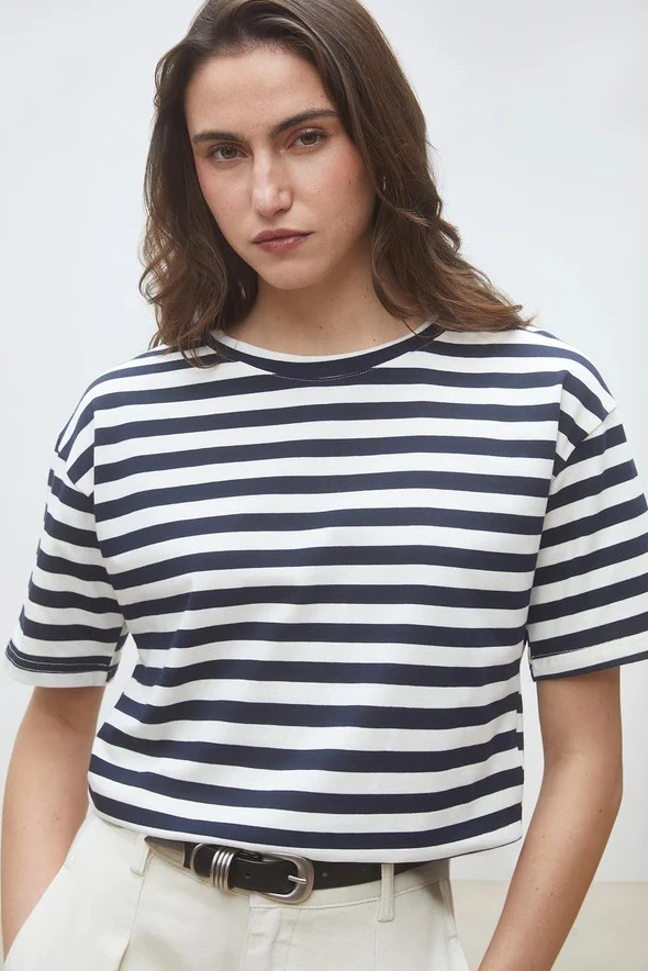 T-shirts korte mouw navy Suncoo Paris