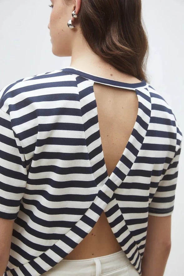 T-shirts korte mouw navy Suncoo Paris - Image 3