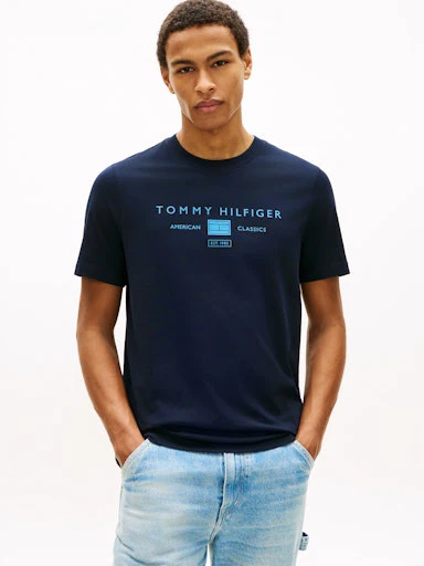 T-shirts korte mouw navy Tommy Hilfiger