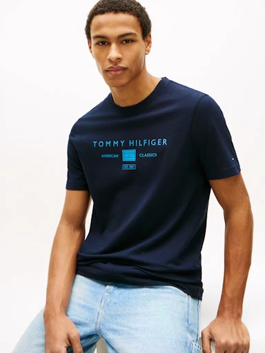 T-shirts korte mouw navy Tommy Hilfiger - Image 4