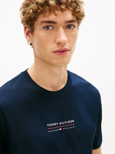 T-shirts korte mouw navy Tommy Hilfiger - Image 4