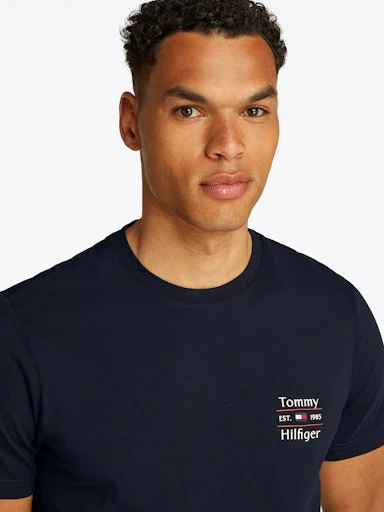 T-shirts korte mouw navy Tommy Hilfiger - Image 4