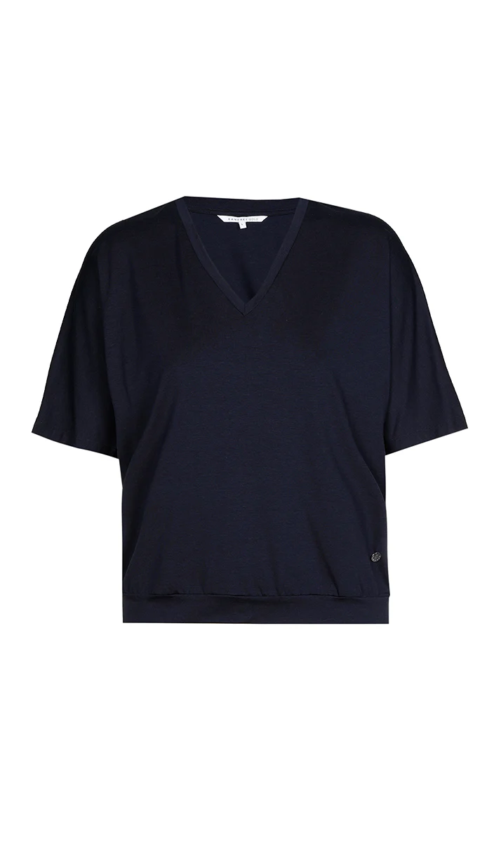 T-shirts korte mouw navy Xandres Gold