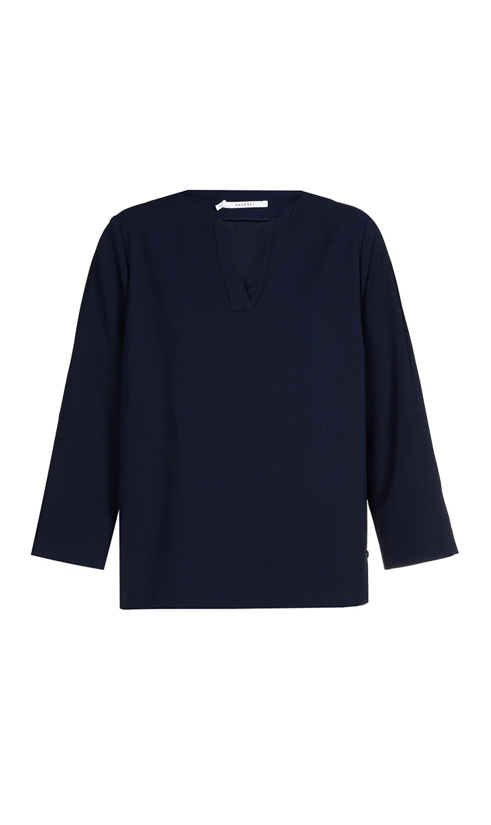 T-shirts korte mouw navy Xandres Gold