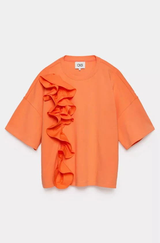 T-shirts korte mouw oranje CKS