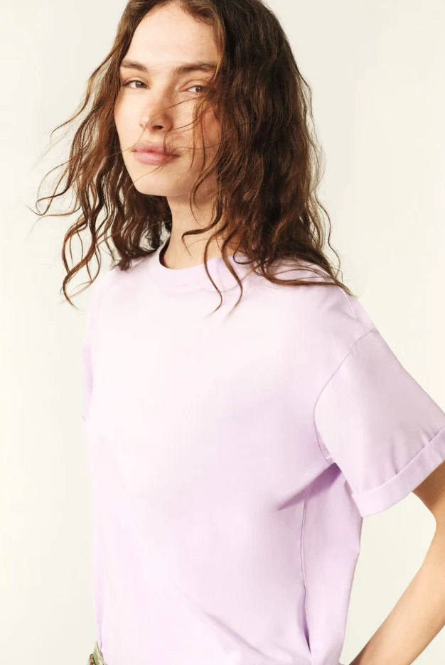 T-shirts korte mouw paars ba&sh