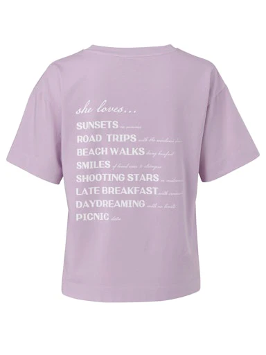 T-shirts korte mouw paars eiszeit - Image 2