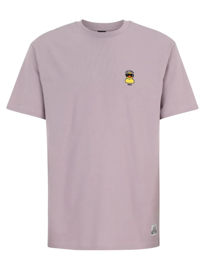 T-shirts korte mouw paars Iriedaily