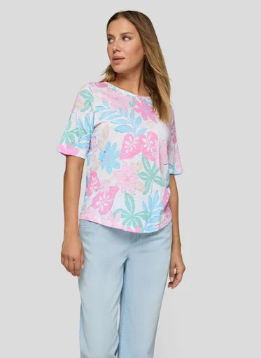 T-shirts korte mouw paars Rabe - Image 2