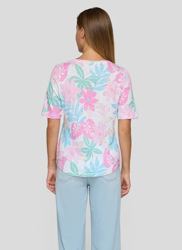 T-shirts korte mouw paars Rabe - Image 4