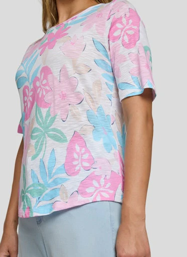 T-shirts korte mouw paars Rabe - Image 5