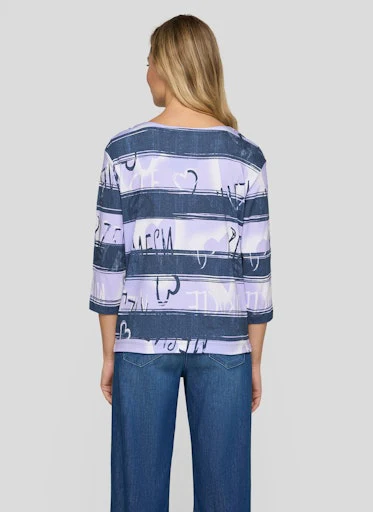 T-shirts korte mouw paars Rabe - Image 4