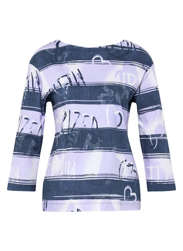 T-shirts korte mouw paars Rabe - Image 7