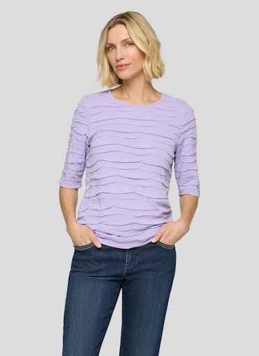 T-shirts korte mouw paars Rabe - Image 2