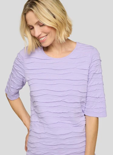 T-shirts korte mouw paars Rabe - Image 3