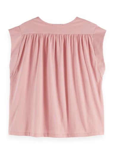 T-shirts korte mouw roze Scotch & Soda - Image 3