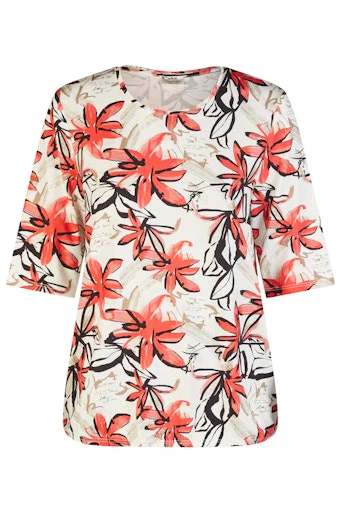 T-shirts korte mouw rood Barbara Lebek