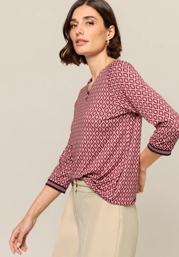 Blouses lange mouw rood Bianca - Image 3