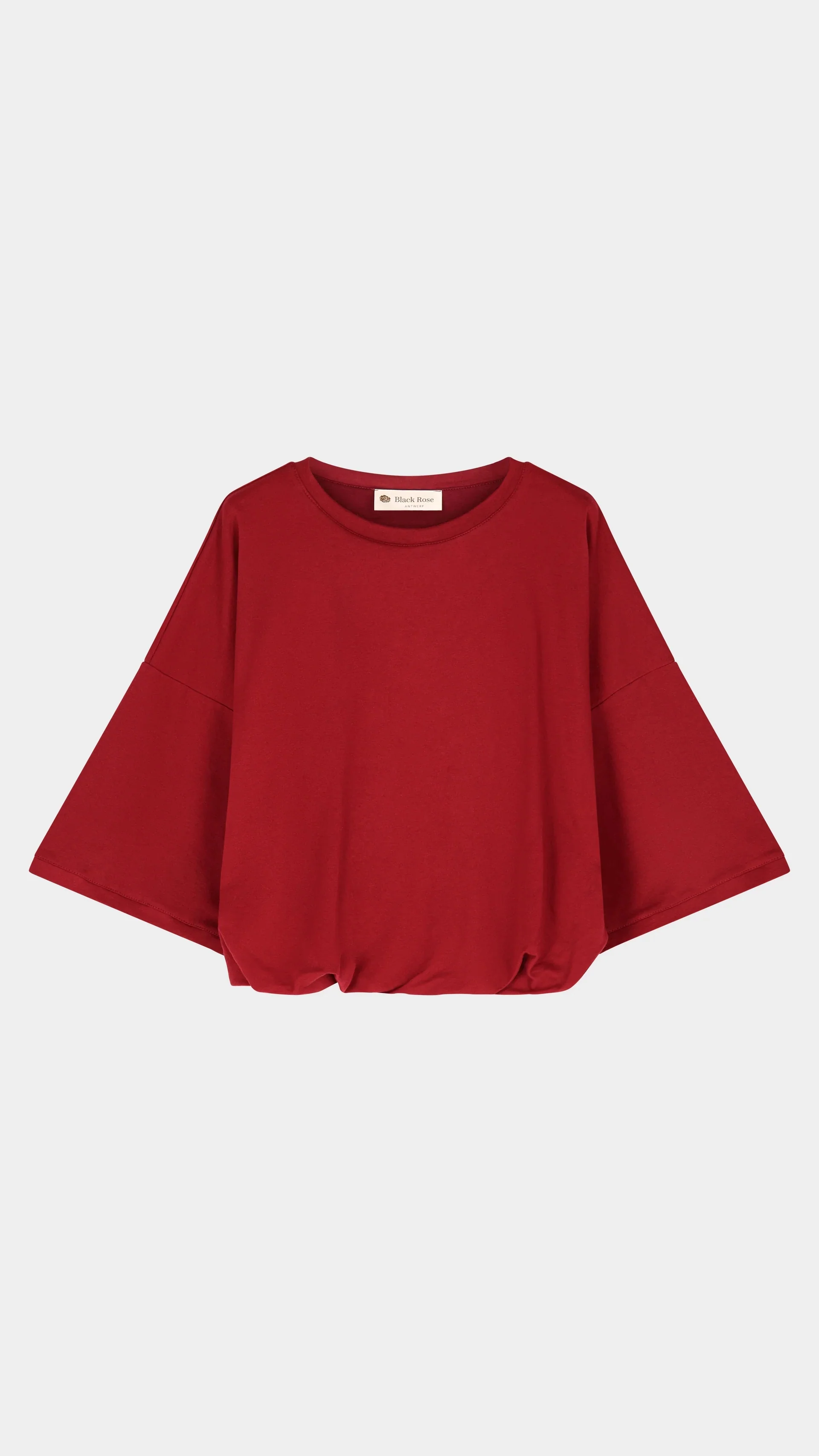 T-shirts korte mouw rood BLACK ROSE