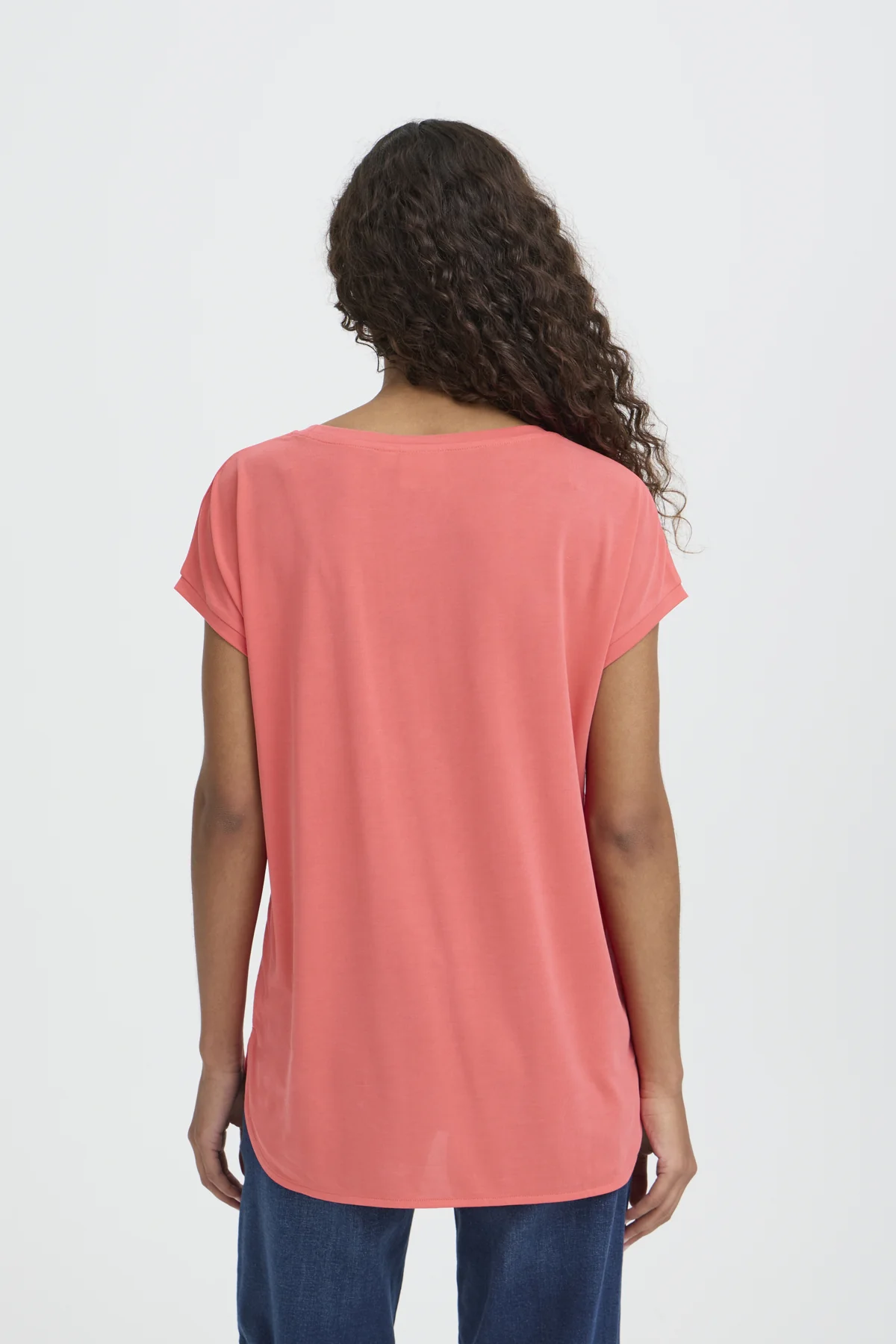 T-shirts korte mouw rood ICHI - Image 6