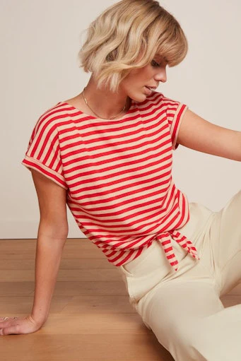 T-shirts korte mouw rood King Louie